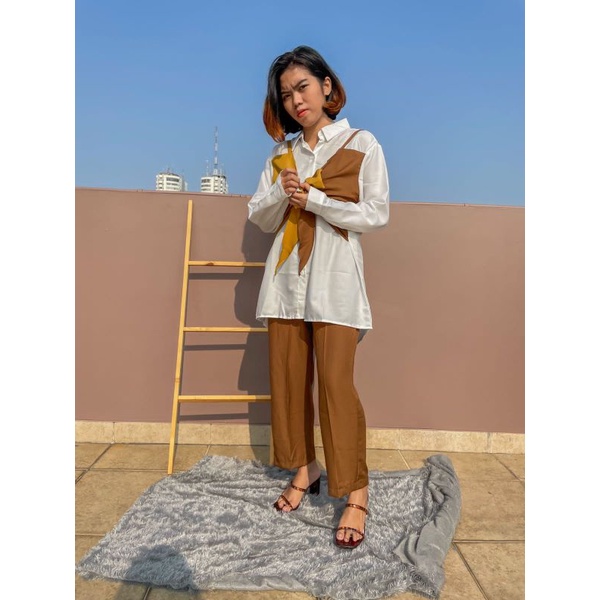 Setelan Kemeja Kekinian Oneset Shakila Import