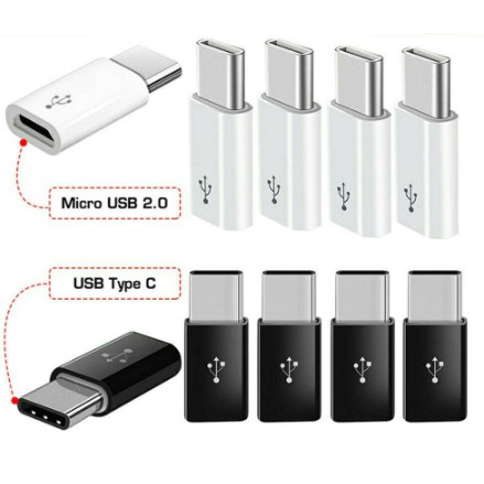 Adapter Type C converter Micro USB Female Charger Tipe Konektor 3.1 Konverter