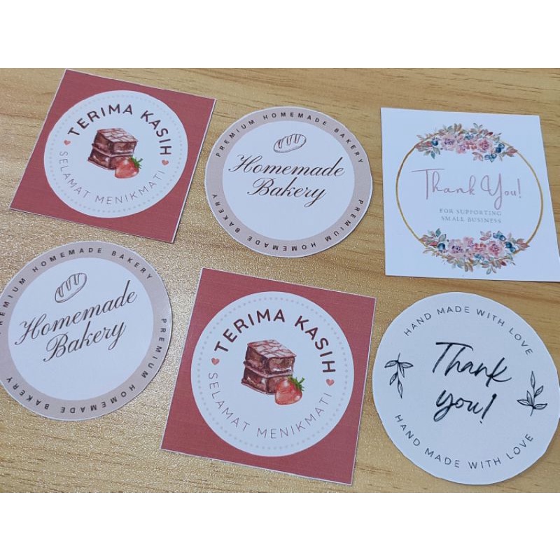 

Sticker Thanks You/Stiker Hampers/Sticker Terima Kasih/Kartu Ucapan/Hampers/Souvenir