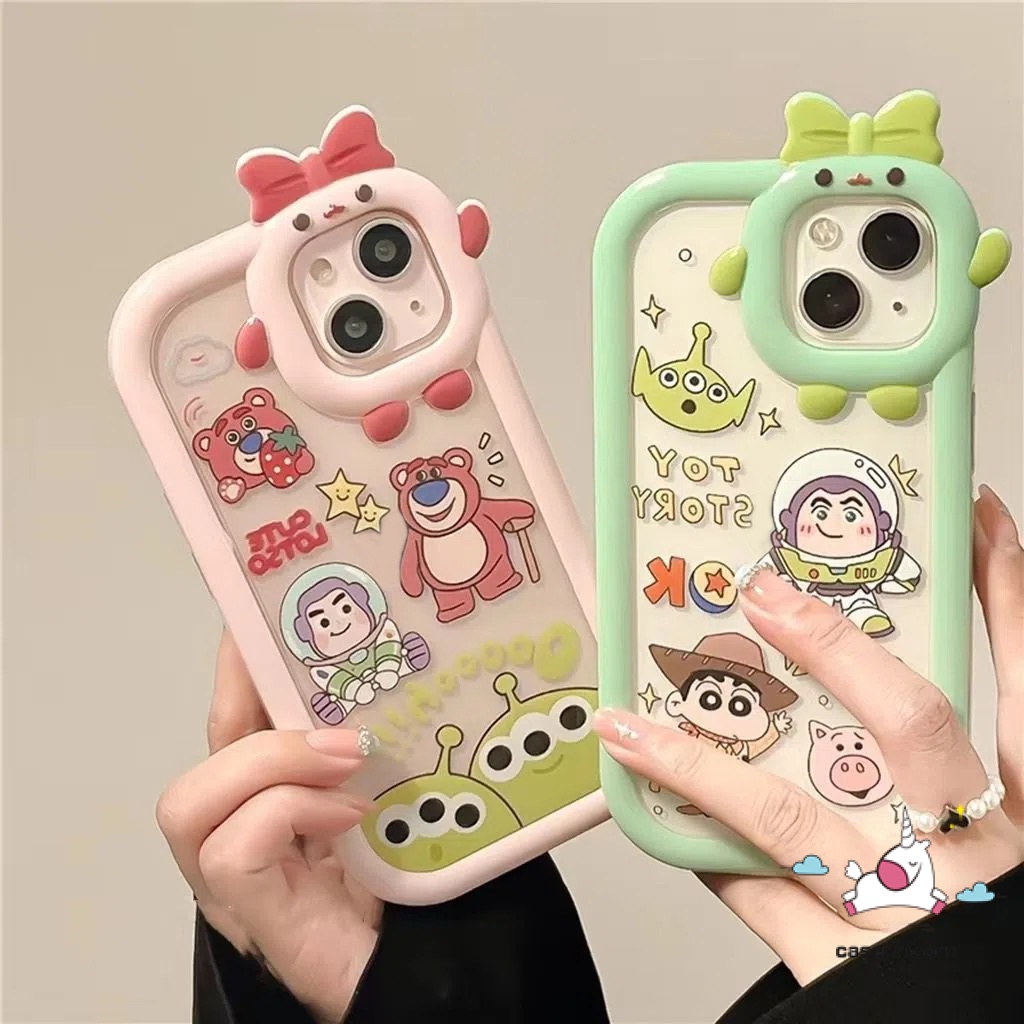 Casing Samsung A32 A04 A12 A14 A31 A30s A04E A50 A13 A52 A50s A04s A51 A52s A22 A23 A53 A03 A03s A02s M22 M32 A33 A53 A73 F22 A11 A21s A71 3D Bow Monster Lens Toy Story Soft Case