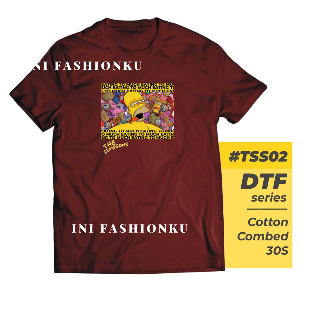 T-SHIRT KEKINIAN  DTF THE SIMPSONS UNISEX SERIES 02| BART SIMPSON TSS02 T-SHIRT FASHION| BAJU KAOS ATASAN UNISEX PRIA DAN WANITA