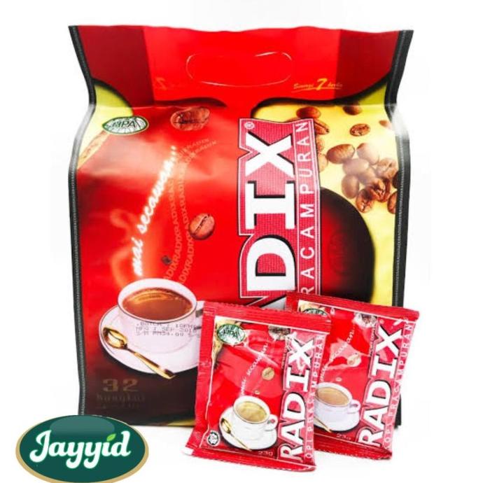 

RADIX Kopi Pracampuran Premix Coffee 32 Sachet HPA Kopi Malaysia -Diskon Besar