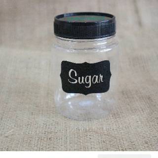  Stiker  paket 5 toples bumbu  dapur  makanan tag name murah 