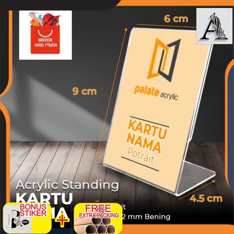 

Murah ACRYLIC / AKRILIK KARTU NAMA L / KARTU NAMA L POTRAIT