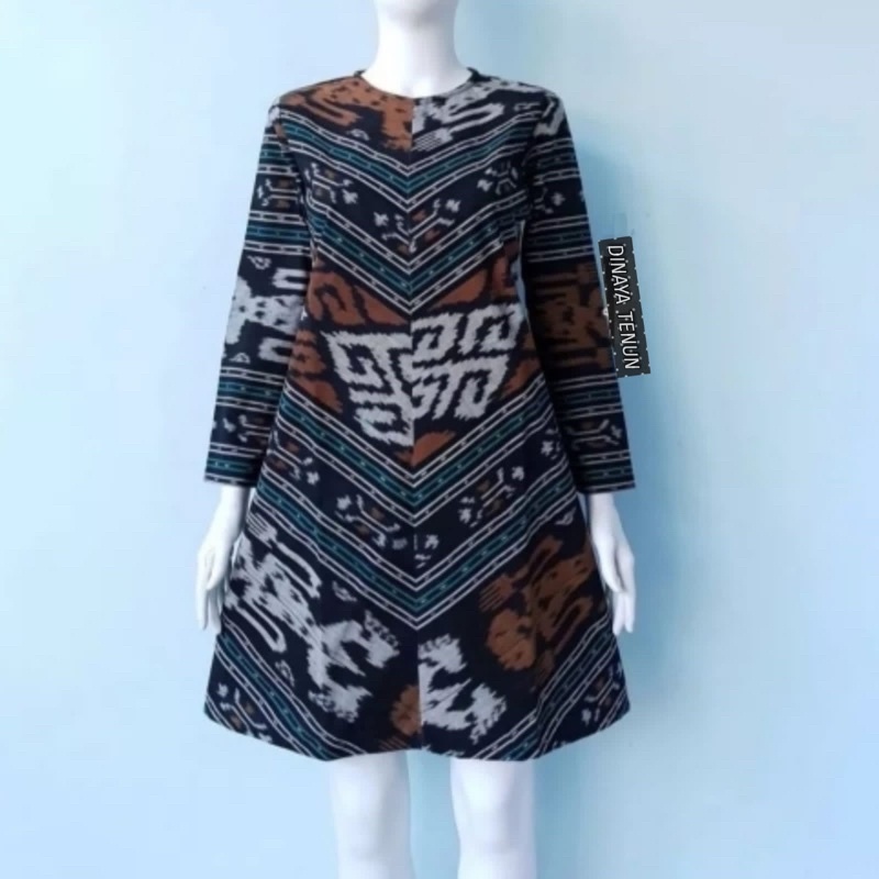 DRES TENUN ETNIK JEPARA MODEL TERBARU - TUNIK TENUN
