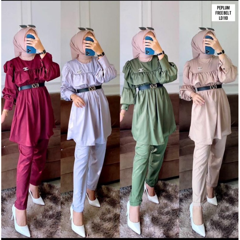 setcel bahan peplum free belt ld 110