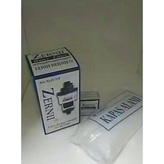 1 PAKET FILTER AIR ZERNII, PLUS 1 REFILL KARBON DAN 1 REFILL KAPAS