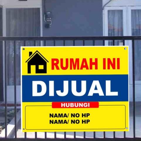 Spanduk Dan Banner Rumah Tanah Dijual/ Dikontrakkan/ Disewakan Murah