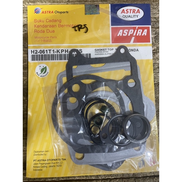 PAKING TOPSET ASPIRA HONDA KARISMA - SUPRA X 125 KARBURATOR KPH