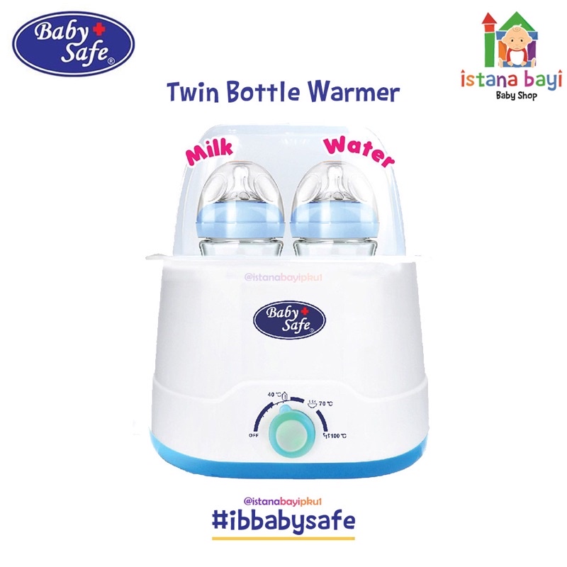 Baby Safe Twin warmer - Alat Penghangat Susu dan makanan bayi LB216