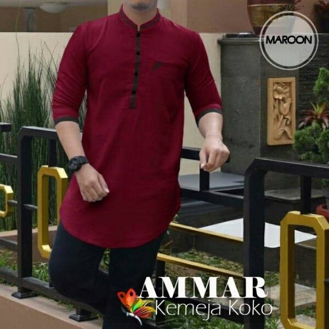 KEMEJA KOKO AMMAR 6 warna