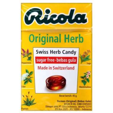 

PERMEN Ricola Original Herb 40gr barcode 7610700922811