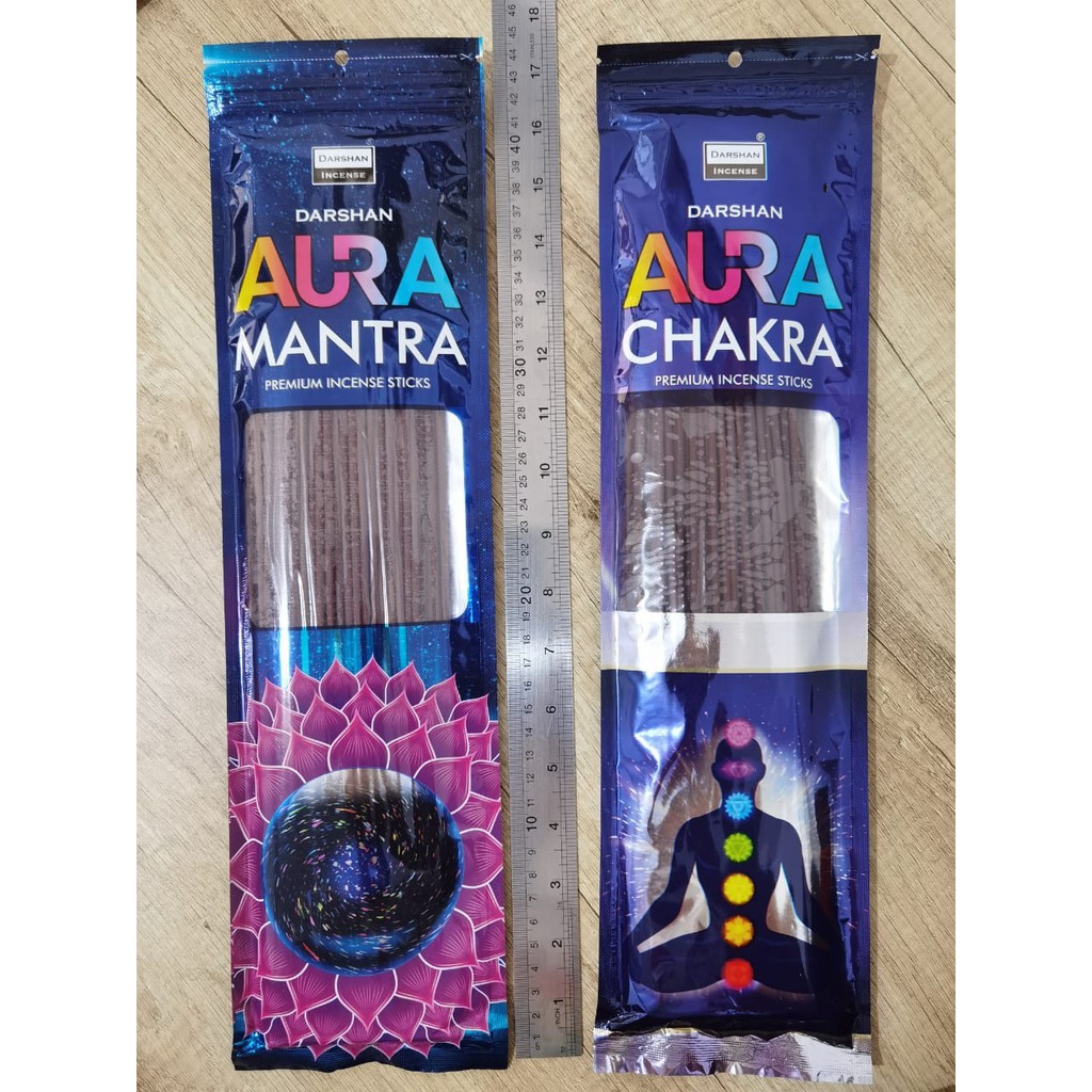 Dupa Hio Aura Mantra Pouch Plastik Isi 100 Batang by India Aromaterapi Darshan