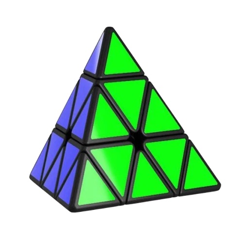 Gramedia Surabaya - Strak Rubik Piramid Rubik Segitiga Yongjun Magic Cube 3x3 Black