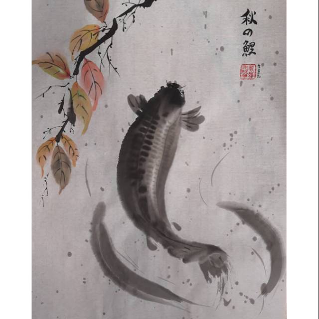 

Lukisan japanese style dengan water color di kertas khusus rice paper