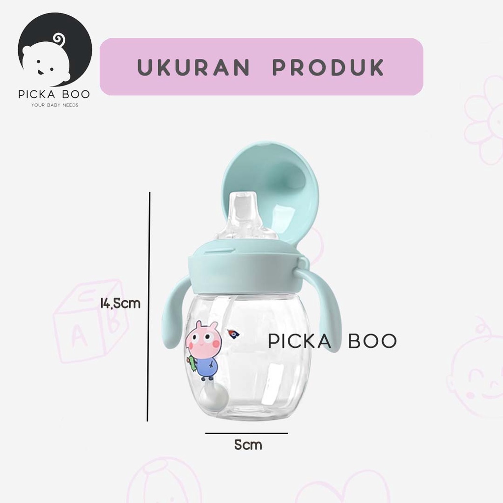 PICKA BOO Botol Minum Bayi Karakter Training Cup Baby