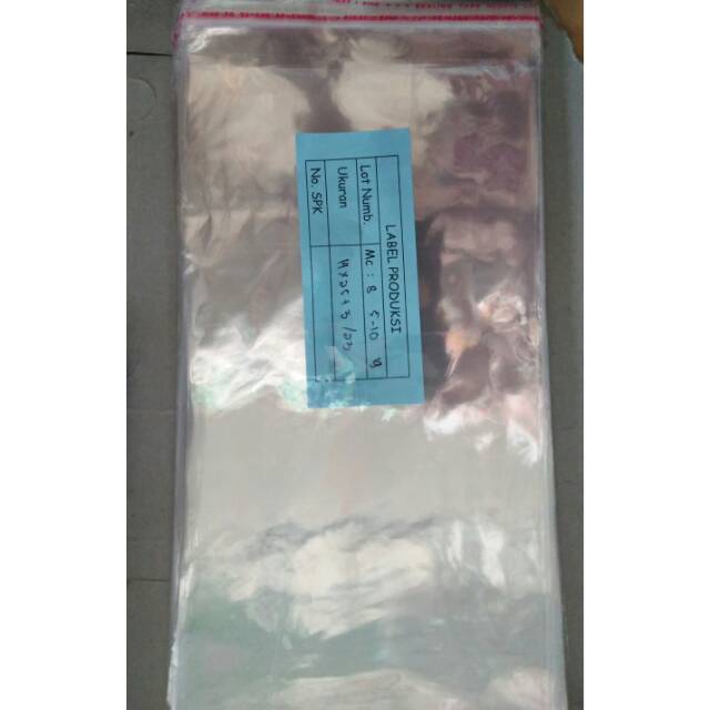 opp 14x25 / plastik opp isi 100 pcs