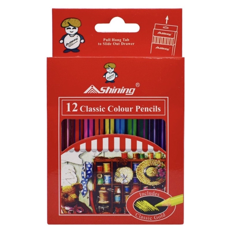 

shining pensil warna 12 pcs