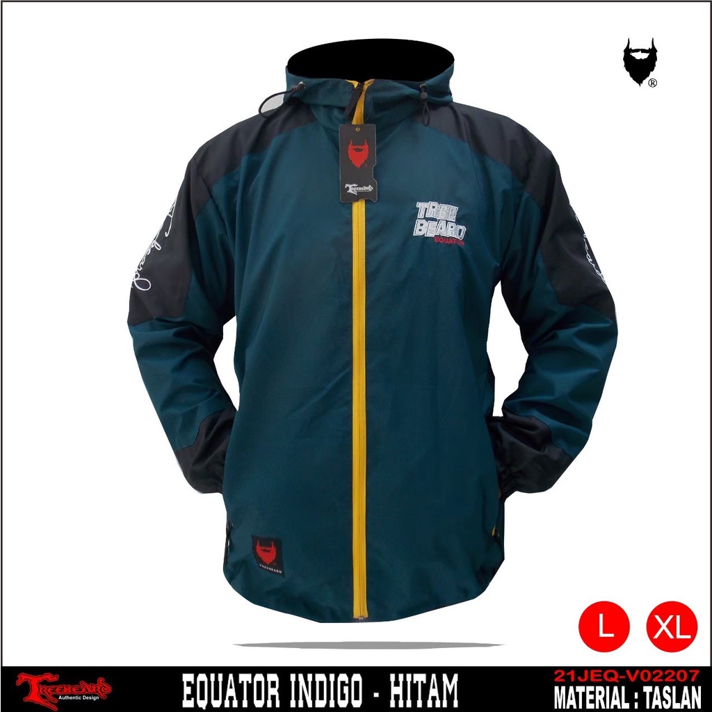 TURUN HARGA ! Equator Jaket Gunung Pria Waterproof Anti Air Taslan Jaket Outdoor Hiking Windproof Original Treebeard