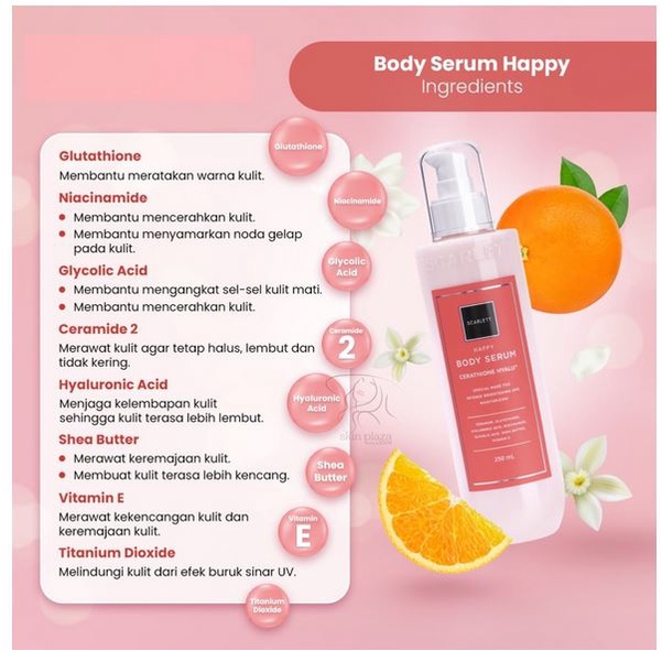 NEW Scarlett Happy Series Whitening Body Care Paket 5in1