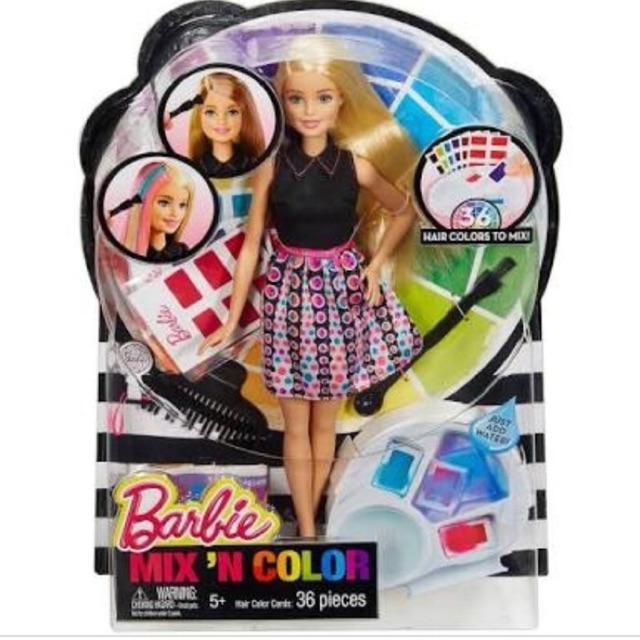 barbie mix and colour