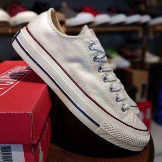 SEPATU CONVERSE CT ALL STAR 70S LOW OFF WHITE - ORIGINAL - PUTIH PREMIUM sekolah pria wanita cowo