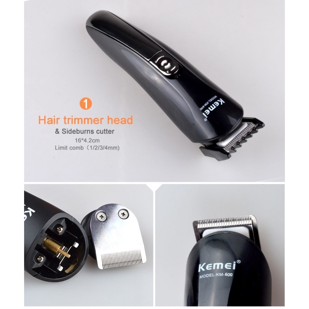 Alat Cukur Elektrik Lengkap Set 6 in 1 Hair Trimmer Shaver Recharge