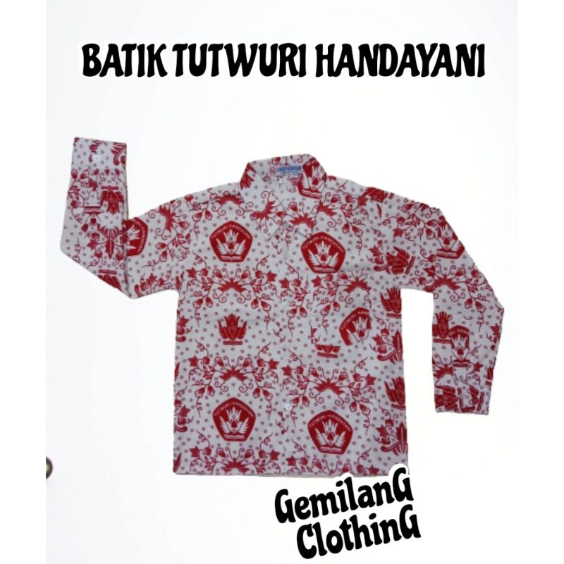 BATIK PANJANG SD // BAJU SERAGAM SEKOLAH ANAK LAKI-LAKI KELAS 1 SAMPAI 6 SD // GEMILANG CLOTHING