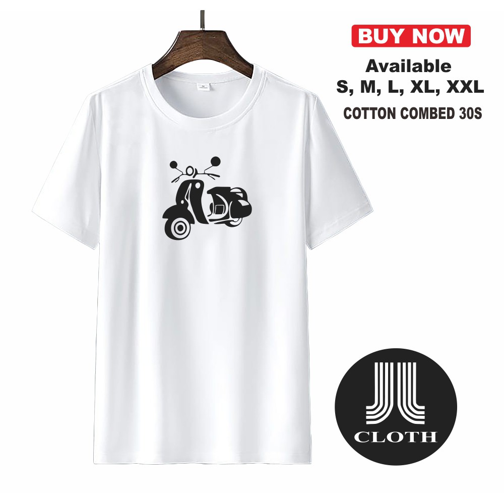 T SHIRT KAOS VESPA ORIGIN / KAOS MOTIF VESPA / KAOS DISTRO