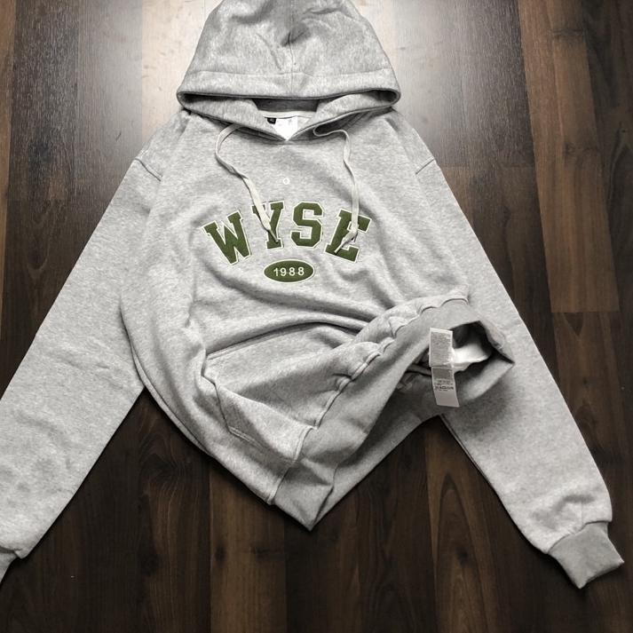 Jangan Ketinggalan order..  SWEATER HOODIE WYSE ABU ABU BORDIR FULLTAG MIRROR ORIGINAL JAKET PREMIUM