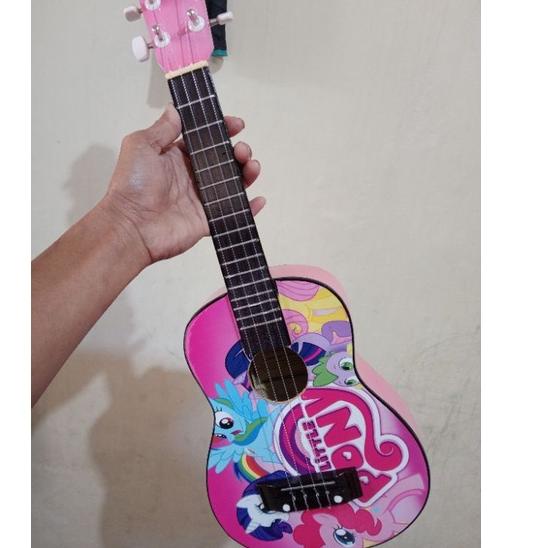 ⇘ ukulele gambar spiderman/ukulele kado hadiah/gitar mini murah/kentrung senar 4 & senar 3 ⇃