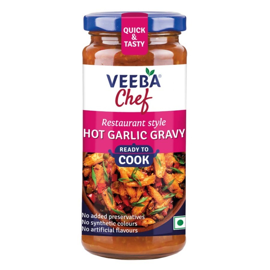 

Hot Garlic Gravy VEEBA CHEF 250g Ready To Cook / Saos Instan