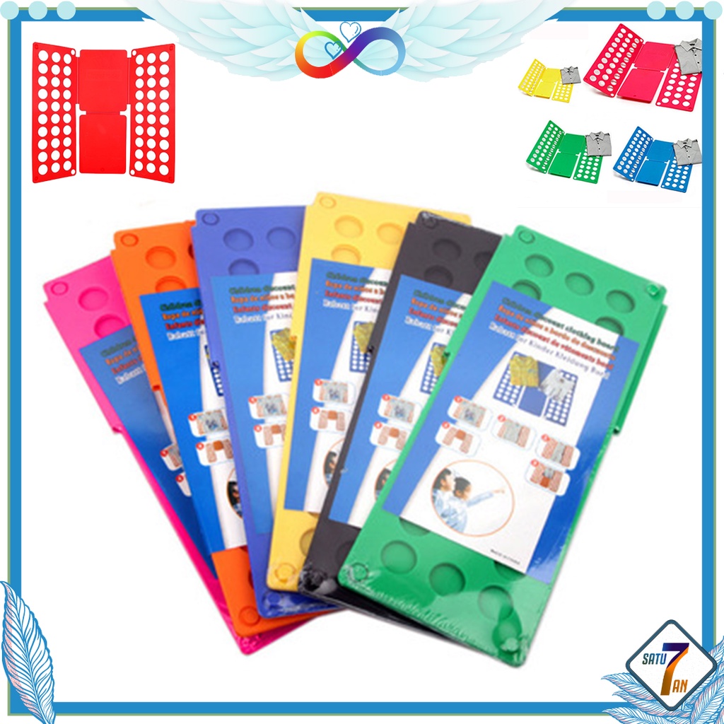 Satu7an RT-14-LB Papan Lipat Baju Alat Lipat Magical Folding Clothes Board Flipfold Laundry Clothes Alat Lipat Baju 40cmx16cm