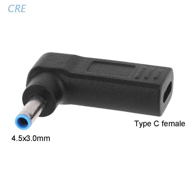 Cre Adapter Power Dc Tipe C Female Ke 4.5x3.0mm Untuk Laptop Envy Eliteboook