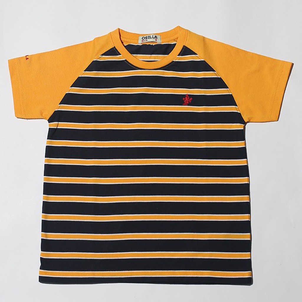 Osella Baju  Anak  Laki  Laki  Tshirt Stripe Navy Shopee  