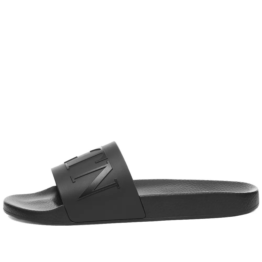 VLTN Slides Black/Black 100% Authentic