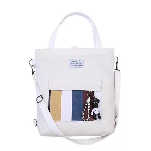 DK Tas Tote Bag Wanita / Tas Bisa Ransel Bisa Selempang / Tas Perempuan