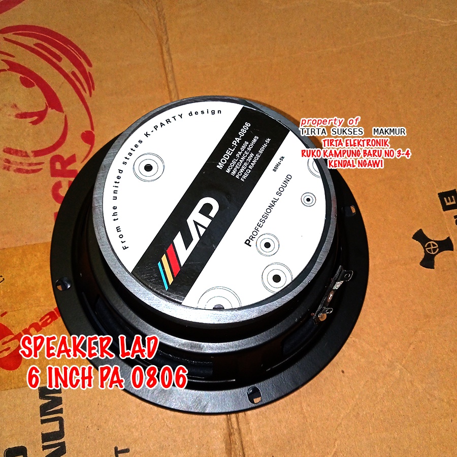 SPEAKER LAD 6 INCH PA-0806
