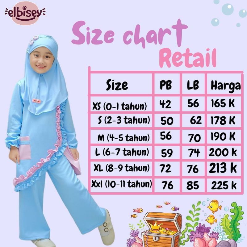 TUNIK ANAK TUNIK ZIA BY ELBISE TUNIK CUTE KEKINIAN HARGA RAMAH