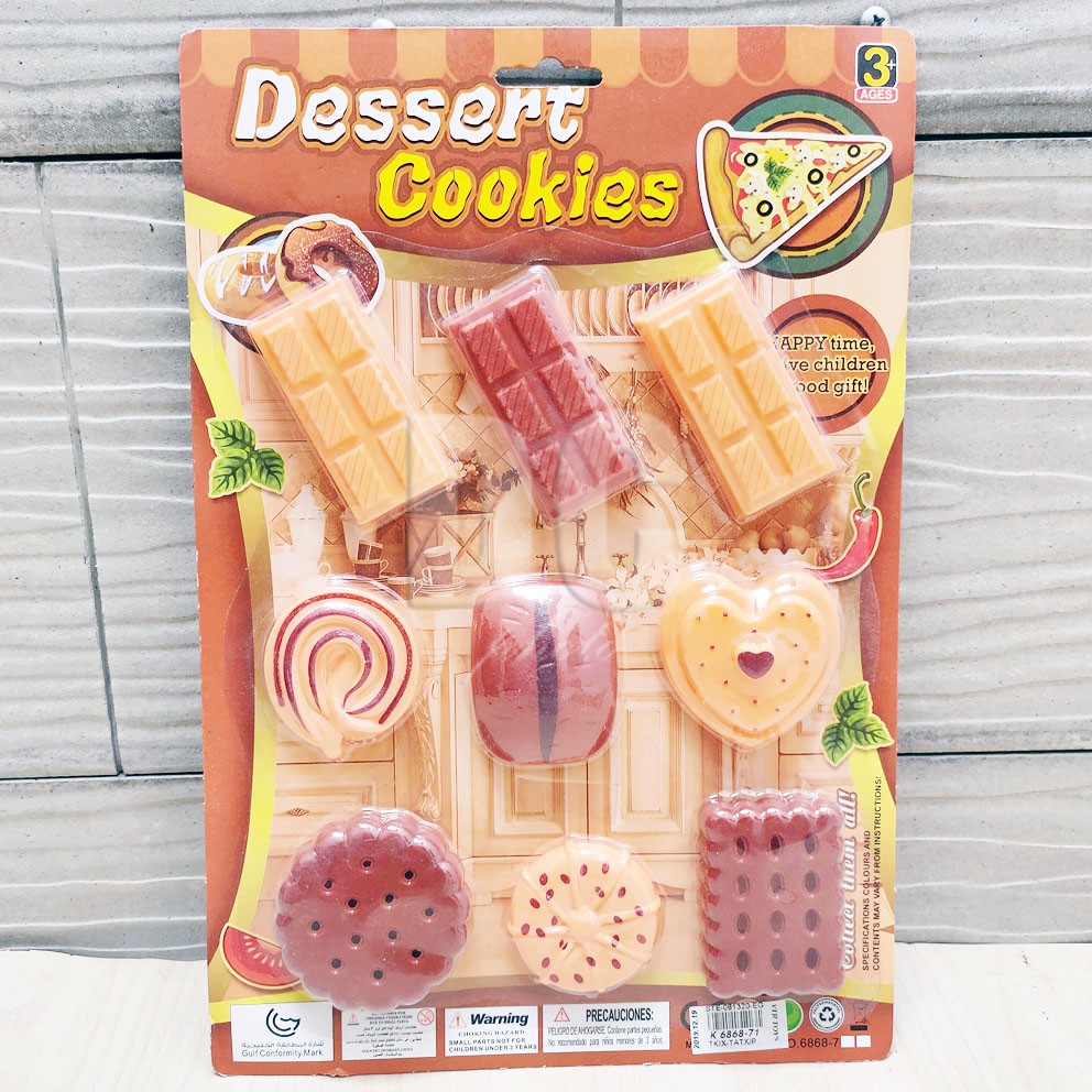 Mainan Dessert Cookies Chocolate Biskuit Coklat