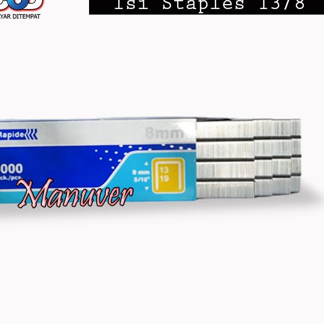 

New! STAPLES TEMBAK BANNER STAPLE GUN TACKER BONUS Isi Stepler 5000pcs 한