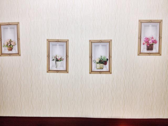 Sk9073a Four Tulip Vase Wallsticker Wall Sticker 60x90