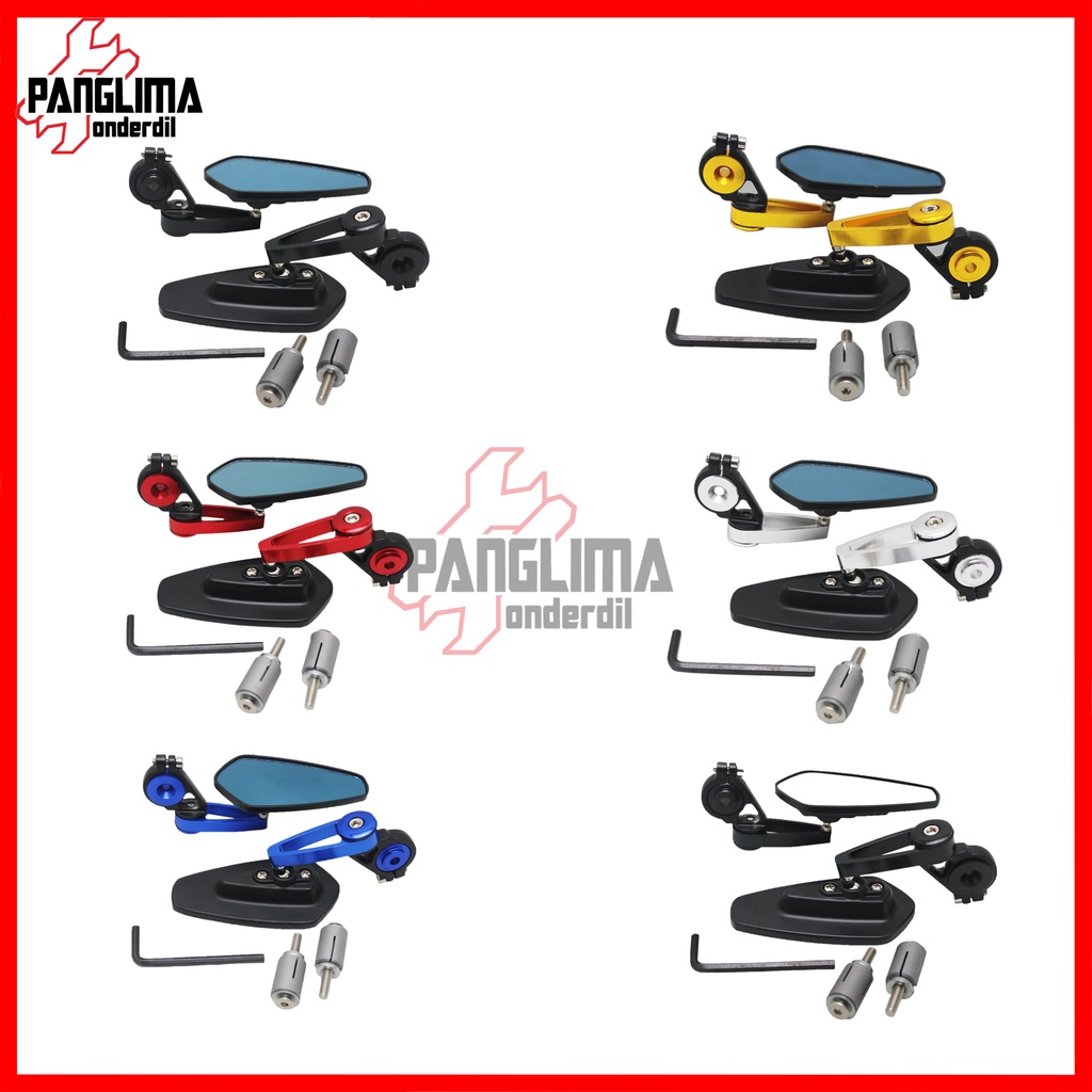 Spion Jalu Untuk Semua Jenis Motor-Universal Vario &amp; Beat &amp; PCX &amp; NMAX &amp; Supra &amp; Scoopy &amp; X Ride &amp; Xeon &amp; Tiger &amp; Jupiter &amp; Mio Sepion Oval Full CNC