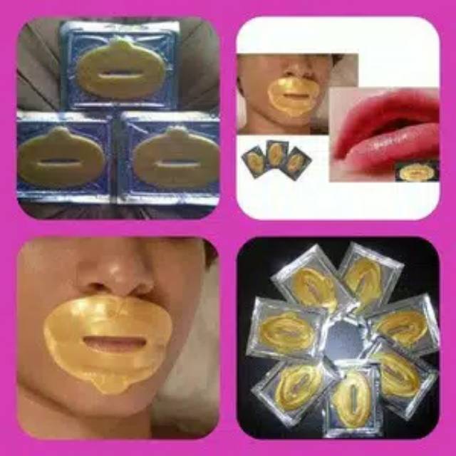 Masker bibir gold collagen