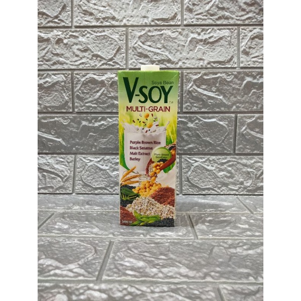 

Susu kedelai Multi Grain Soya Bean Milk V-Soy 1Liter