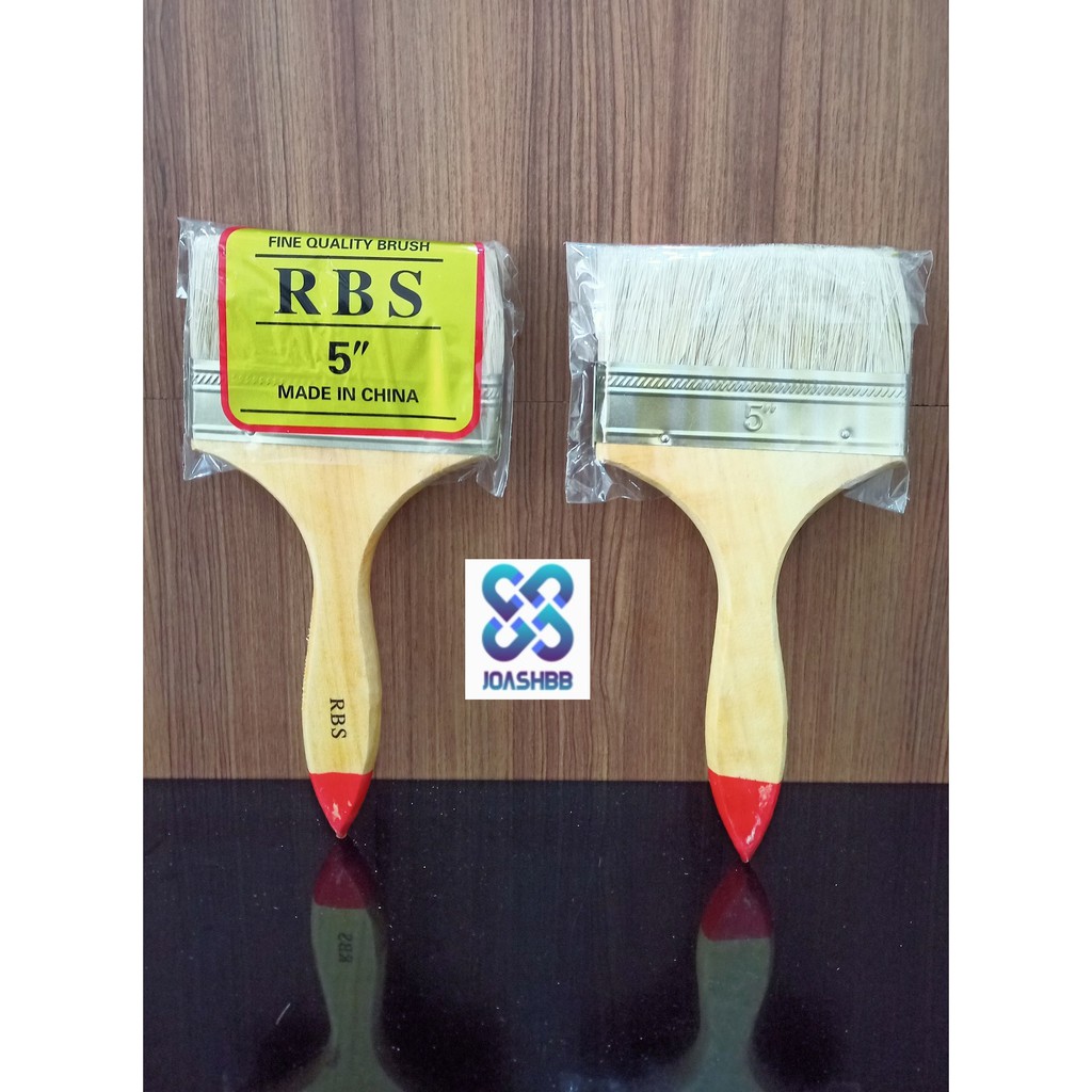 Kuas Cat Kayu ukuran 1/2&quot; 3/4&quot; 1&quot; 1 1.5&quot; 2&quot; 2.5&quot; 3&quot; 4&quot; 5&quot; inc PAINT BRUSH koas