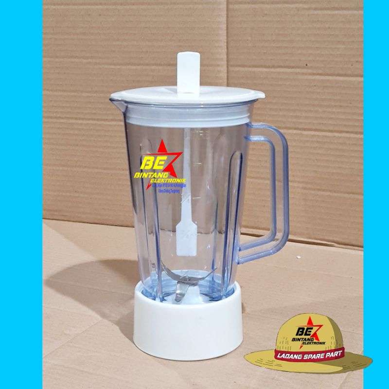 Gelas Tabung Jar Jus Blender National Omega 1 set Plastik Airlux/Sanex/Viva/Gmc/Viar