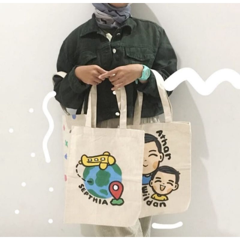 TOTEBAG/TAS LUKIS/TAS POLOS/TOTEBAG MURAH