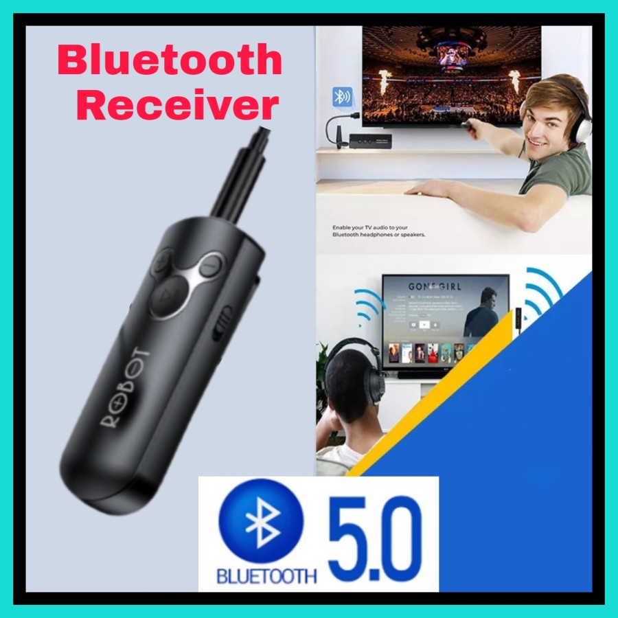 NA - Bluetooth Audio Mobil 5.0 Bluetooth Receiver Robot Aux 3.5mm RS10