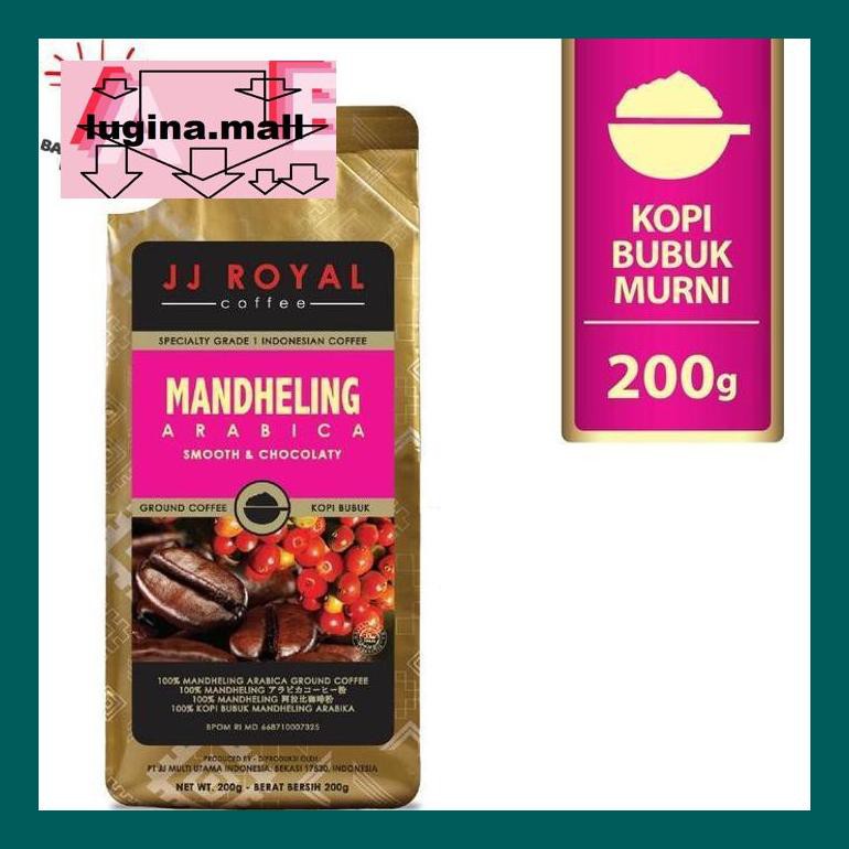 

Koptlu50G Coffee/Kopi Jj Royal Mandheling Arabica Ground Bag 200G Lud5Sc